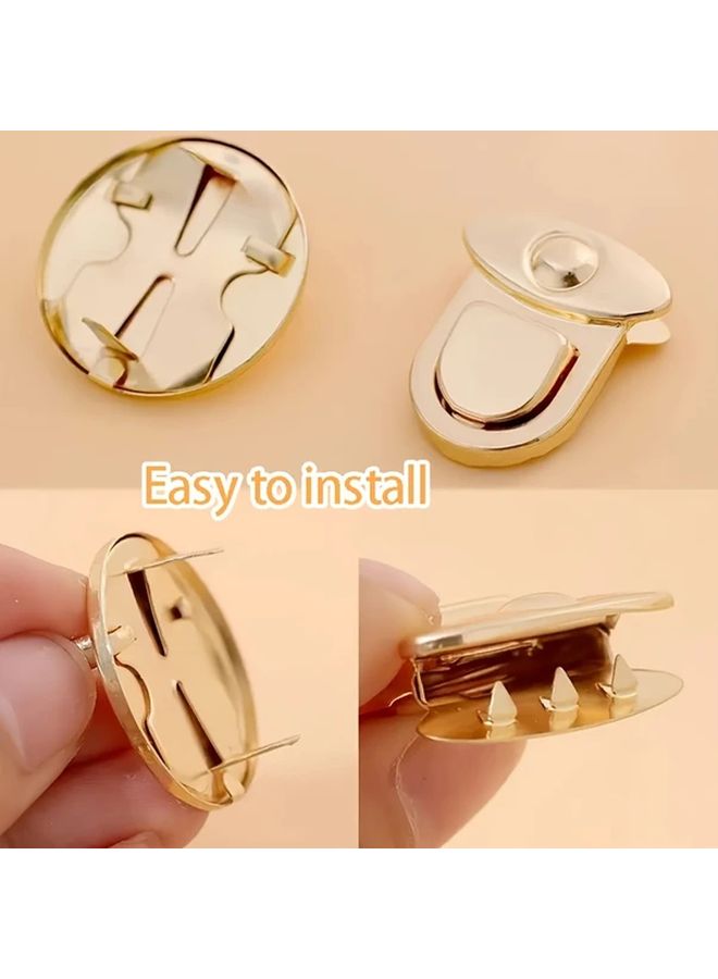 Light Golden Duckbill Buckle 10pcs Metal Lock For Bag DIY Craft Accessories - Image 4