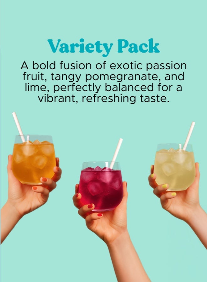 Oneshot Daily Hydration, Sugar Free Electrolyte Powder Drink Mix with Vitamins and Zinc, No Aftertaste, Variety Flavors, 3 Sachets - Image 5