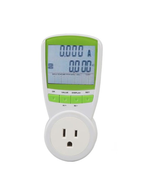 Watt Meter ABS 15A with Digital LCD Power Consumption Monitor for Home