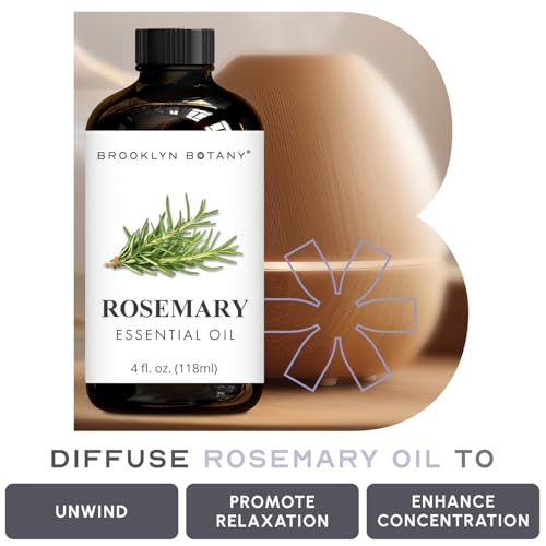 Brooklyn Botany Rosemary Essential Oil - Huge 4 Fl Oz - 100% Pure and Natural - Premium Grade with Dropper - for Aromatherapy and Diffuser - Image 5