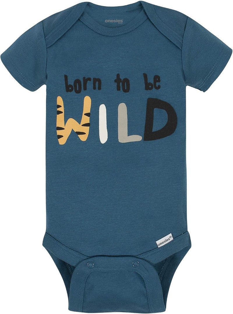 Onesies Brand Baby Boys' 8-pack Short Sleeve Mix & Match Bodysuits - Image 3