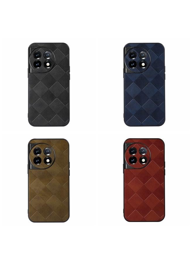 S-TOP Case For OnePlus 11R/Ace 2 Weave Plaid PU Phone Case - Image 3