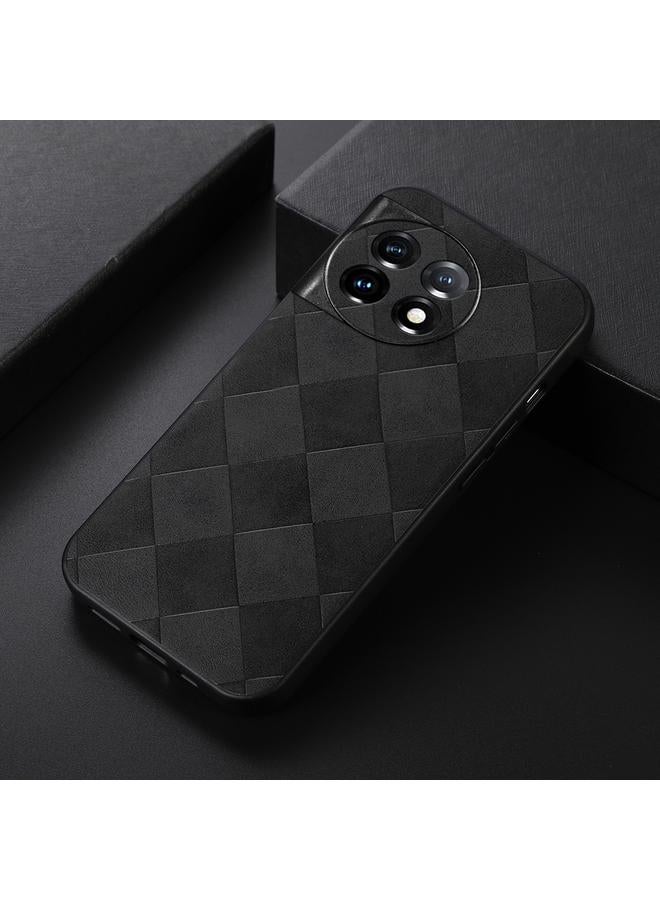 S-TOP Case For OnePlus 11R/Ace 2 Weave Plaid PU Phone Case - Image 2