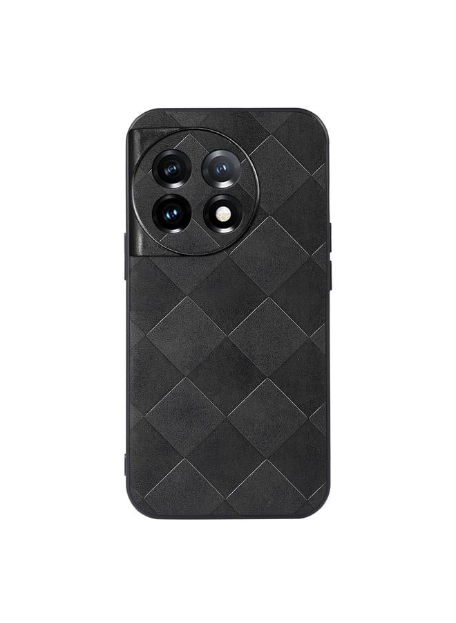 S-TOP Case For OnePlus 11R/Ace 2 Weave Plaid PU Phone Case - Image 1