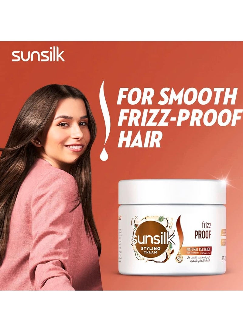 صانسيلك كريم شعر بخلاصة زيت جوز الهند لمنع هيشان الشعر أبيض 275ملليلتر - Image 2