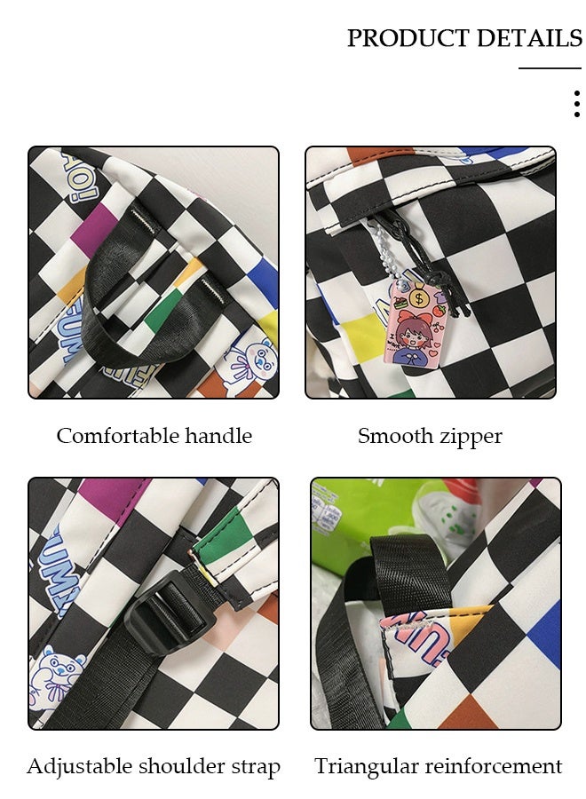 DUNISO School Backpack with Pencil Case Waterproof Book Bag with Compartments for Teen Girl Kid Students Elementary School Kids' School Bag Large Capacity - Image 3