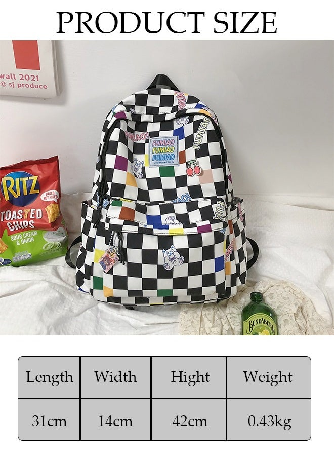 DUNISO School Backpack with Pencil Case Waterproof Book Bag with Compartments for Teen Girl Kid Students Elementary School Kids' School Bag Large Capacity  - Image 4
