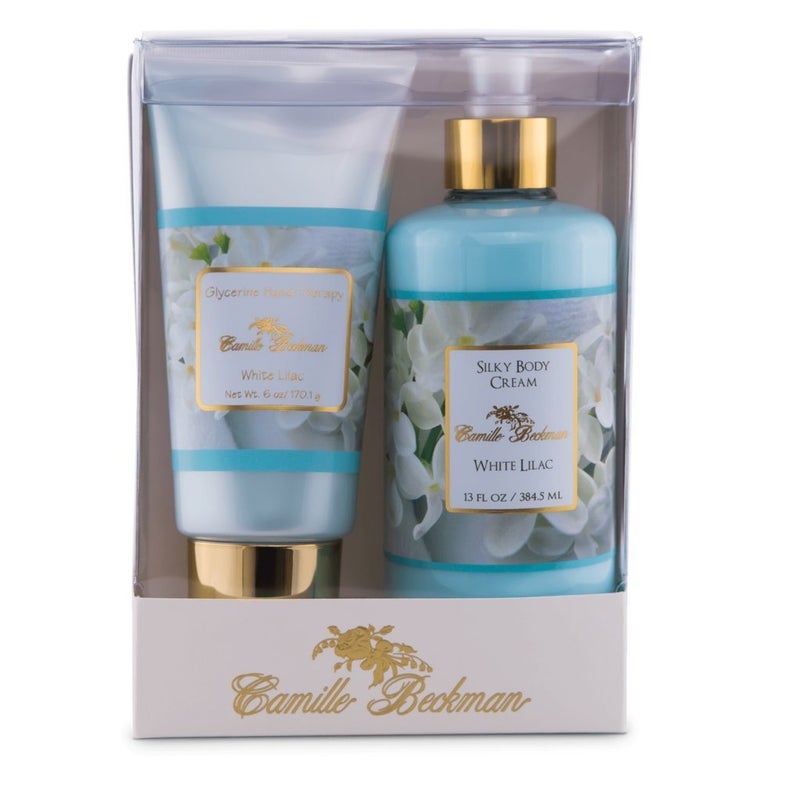 Camille Beckman Hand and Body Duet Set Silky Body and Glycerine Hand Cream White Lilac