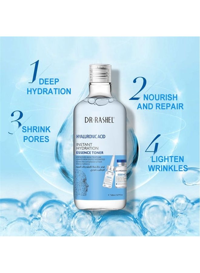 DR. RASHEL Hyaluronic Acid Instant Hydration Essence Toner 500ml - Image 2