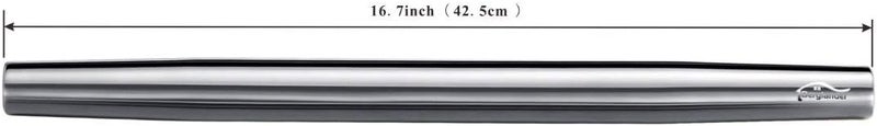 Berglander Stainless Steel Rolling Pin, Matte Finish 16.7 Inches, Rolling Pin For Baking Pizza Dough, Pie, Cookie, Essential Kitchen Utensil Gift Ideas For Bakers. - Image 2