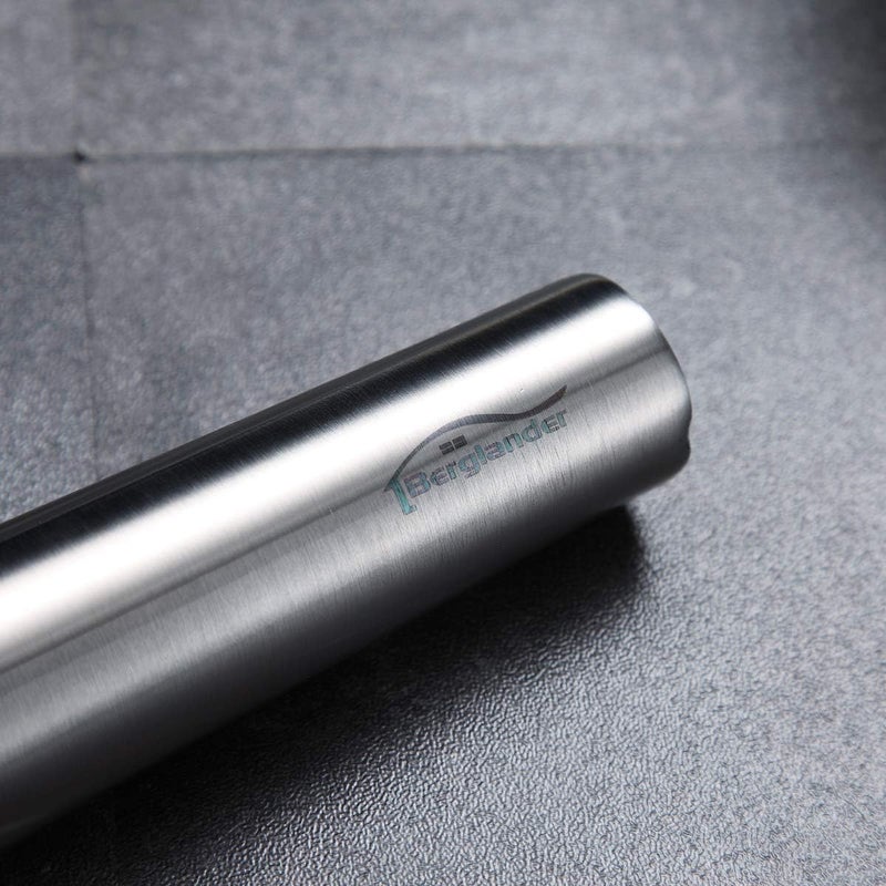 Berglander Stainless Steel Rolling Pin, Matte Finish 16.7 Inches, Rolling Pin For Baking Pizza Dough, Pie, Cookie, Essential Kitchen Utensil Gift Ideas For Bakers. - Image 4