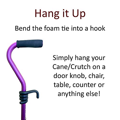 Crutcheze Cane Holder 3 Pack – Universal Clip for Walker, Rollator, Wheelchair, Scooter – Secure Cane Hook Attachment – Keeps Canes Within Reach – Walking Stick Accessory for Seniors - Image 4
