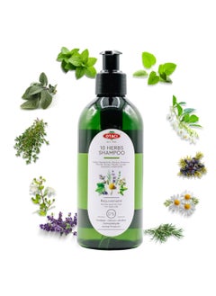 OTACI OTACI 10 Herbs Rejuvenate Shampoo for Bright and Shiny Hair, Sage, Peppermint, Melissa, Rosemary, Myrtle, Storax, Thyme, Juniper, Lavender, Chamomile, No Paraben & Silicon, Herbal Shampoo Normal Hair 
