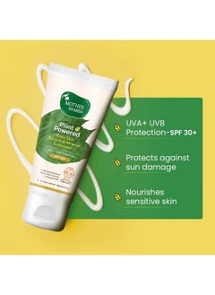 Mother Sparsh Natural Baby Sunscreen Lotion With Spf 30+ For Uva & Uvb Protection ; Plant Derived 95% Bio Based Ingredients100Ml  - Image 3