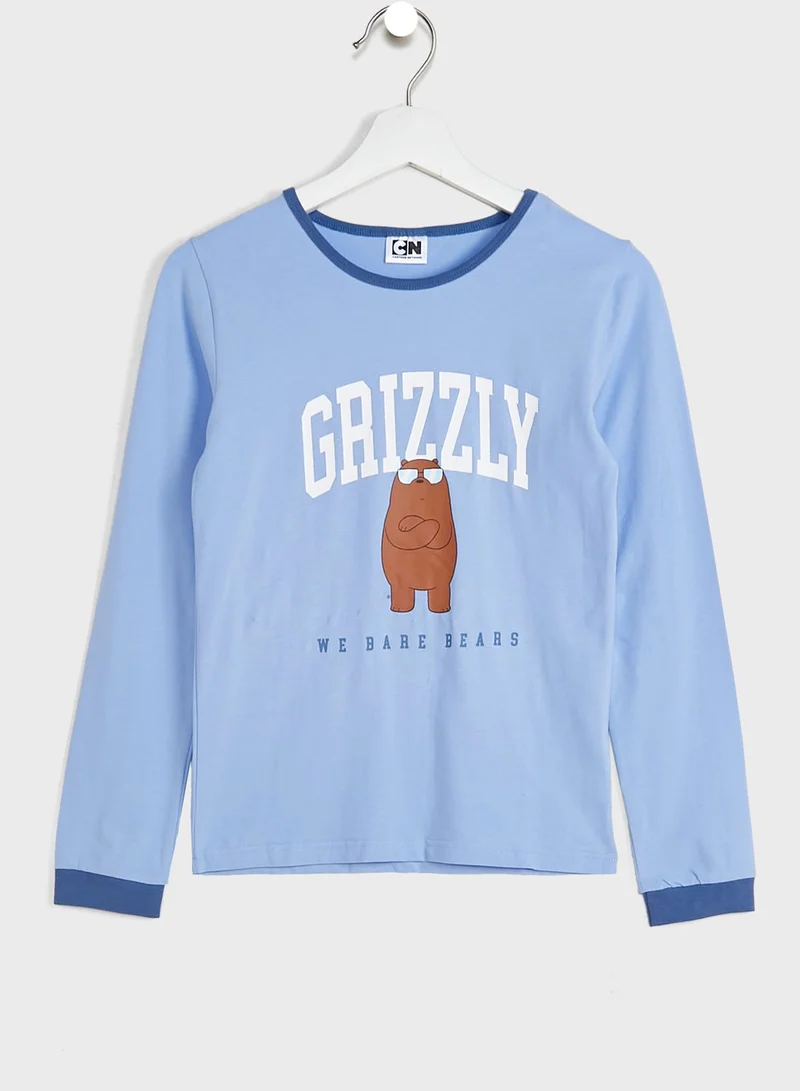 Cotton On Kids Slogan Pyjama Set