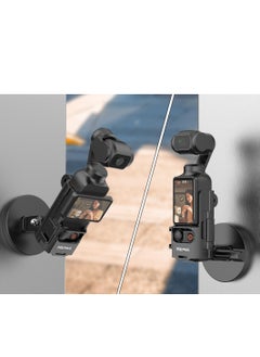 Angmei Camera Magnetic Mount Stand Extension Adapter for DJI Osmo Pocket 3 Case Holder Protective Cage Cold Shoe Light Microphone Tripod Mount Bracket Holder Handle Frame Accessories for Osmo Pocket 3  - Image 1
