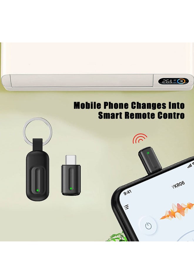 HuHa - Smart IR Remote Controller for Android ,Wireless Adapter , Smartphone Infrared Controller Adapter for Using in Control Most Home Appliances (Type C, Black) - Image 1
