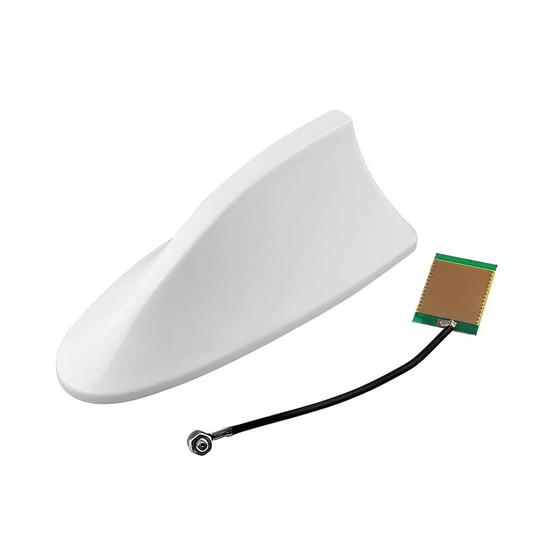 Guance Working Car Shark Fin Shaped Antenna White Universal for Mahindra XUV700 - Image 1