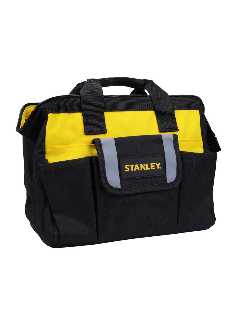 Stanley STANLEY STST512114 12 Multipurpose Tools Storage Nylon Water Proof Open Mouth Bag 1 Year Warranty YELLOW BLACK  - Image 2