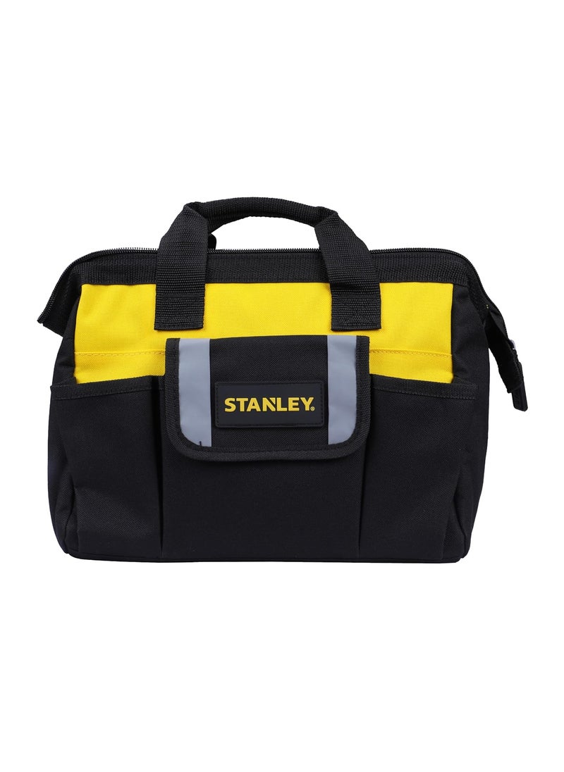 Stanley STANLEY STST512114 12 Multipurpose Tools Storage Nylon Water Proof Open Mouth Bag 1 Year Warranty YELLOW BLACK  - Image 1