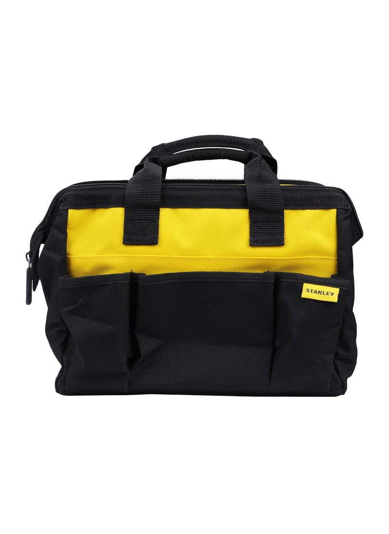 Stanley STANLEY STST512114 12 Multipurpose Tools Storage Nylon Water Proof Open Mouth Bag 1 Year Warranty YELLOW BLACK  - Image 3