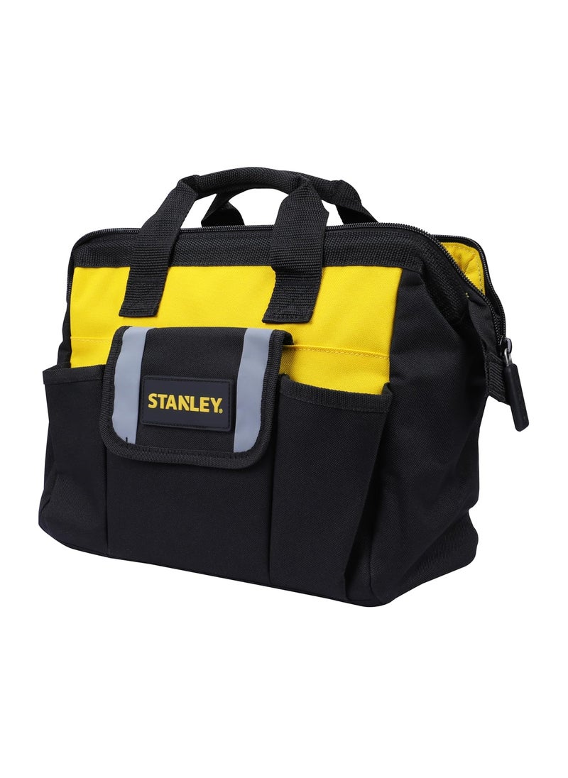 Stanley STANLEY STST512114 12 Multipurpose Tools Storage Nylon Water Proof Open Mouth Bag 1 Year Warranty YELLOW BLACK  - Image 4