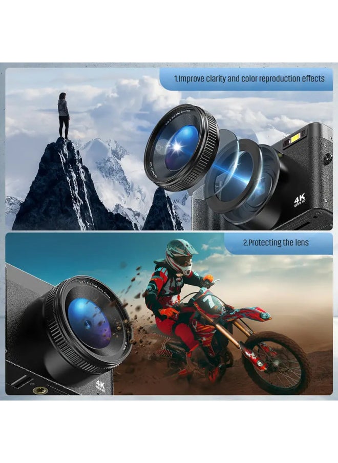 Generic Hd Retro Digital Camera Camera Portable Micro Slr Camera Vlog Student Micro Single Camera-Body Color:M105 Microphone  - Image 5