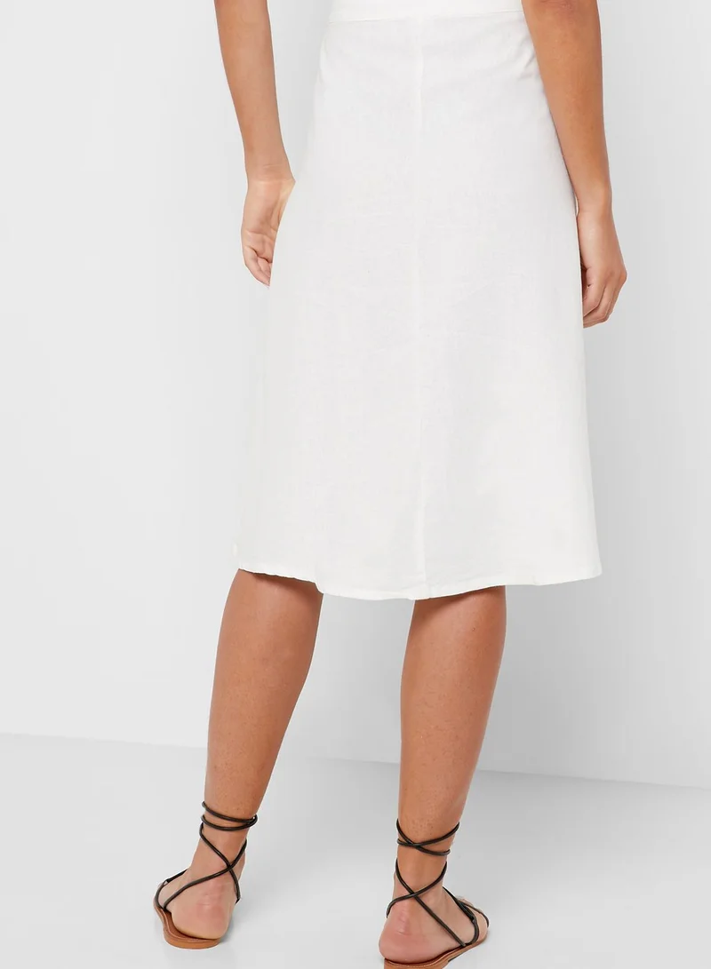 Jacqueline de Yong Button Through Skirt