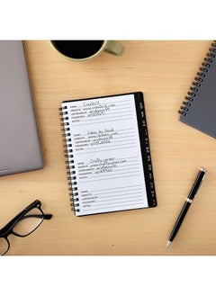 Juvale 2Pack Spiral Password Keeper Book With Alphabetical Tabs Password Notebook For Internet And Computer Login Username Passwords For Home Office Gray Black (80 Lined Pages 5X7 In)  - Image 4