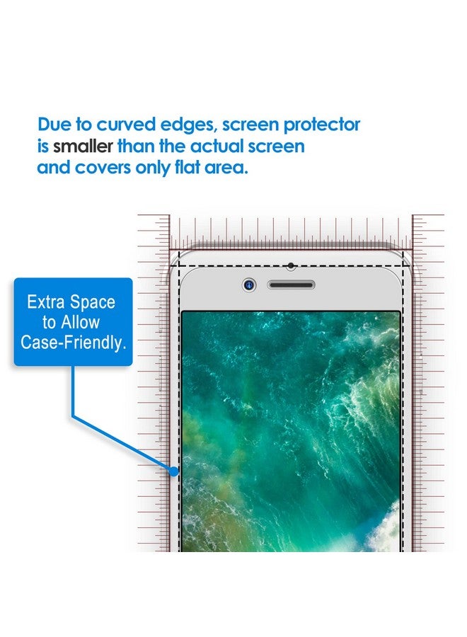 Jetech Screen Protector For Iphone 7 8 4.7 Inch Tempered Glass Film 2 Pack - Image 3