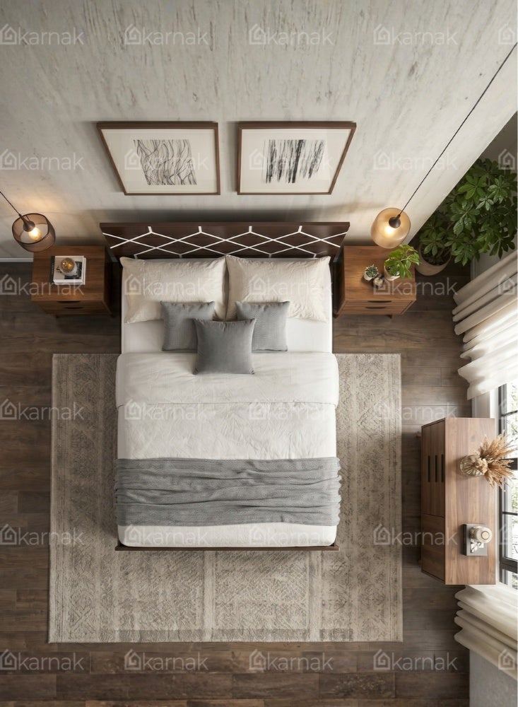 Karnak Ackley Wooden Single Bed Frame | Sturdy Modern Design Bedframe | Space Saving Bed Frame for Bedroom Furniture - Image 4