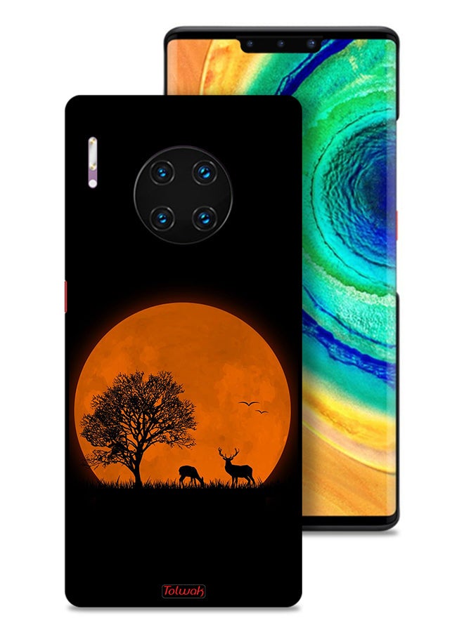 Tolwak Huawei Mate 30 Pro 4G Protective Case Cover Evening Moon Art - Image 1