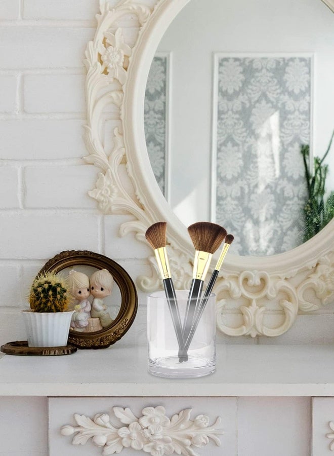 AKDC Serene Spaces Living Classic Clear Glass Cylinder Vase, Use For Floral Arrangements Or As Candleholder At Weddings, Parties, Events, Home Decor, Measures 4" Tall And 3.5" Diameter - Image 2