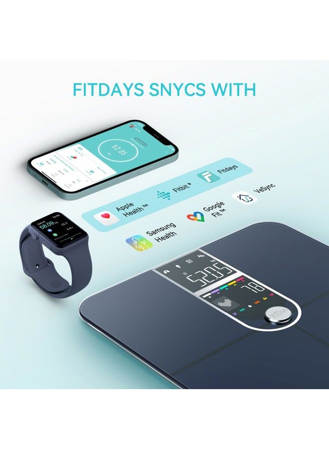 YOUSA Smart Scales for Body Weight, Dual Screen Display Digital Bathroom Scale High Accuracy Analyze 17 Body Composition Metrics Weight Watchers Scale for Body Weight Fat - Image 5