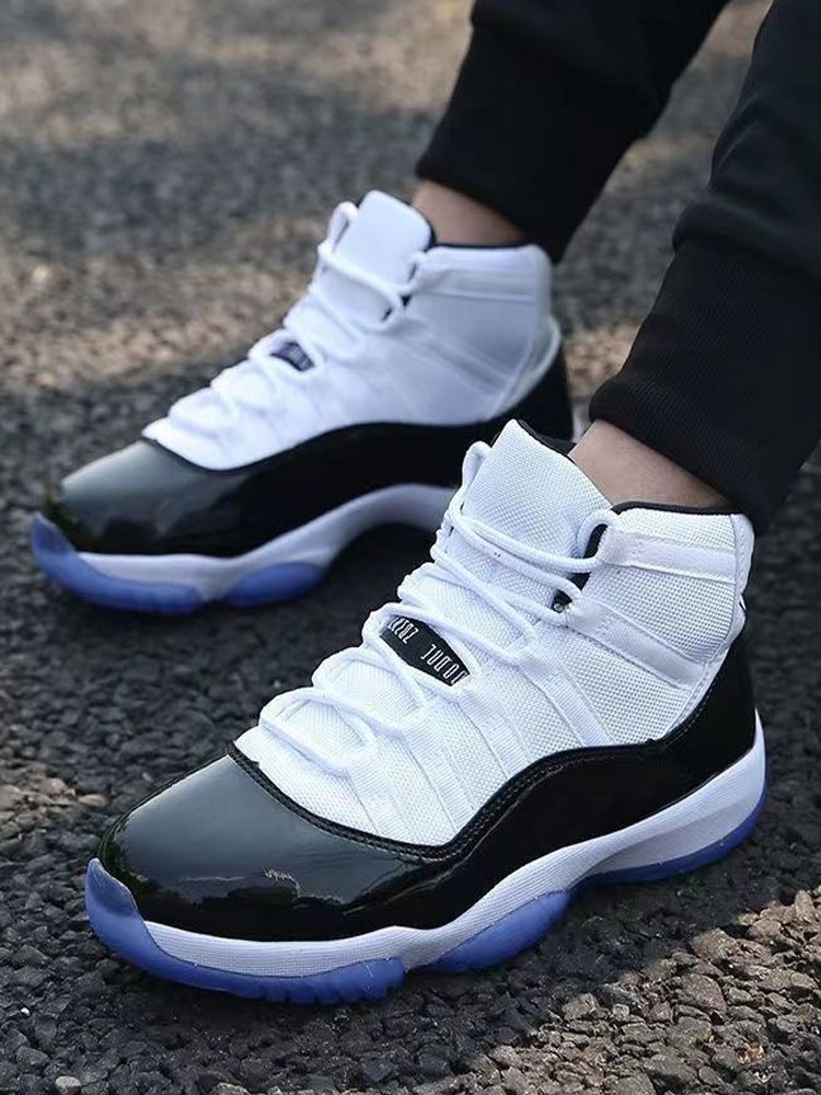 Putian Shoes Aj11 High-Top Devil King Black And White Kang Buckle Baby'S Skin Star Men'S And Women'S Low-Top Bunny Powder Snake Basketball Shoes Aj - Image 2