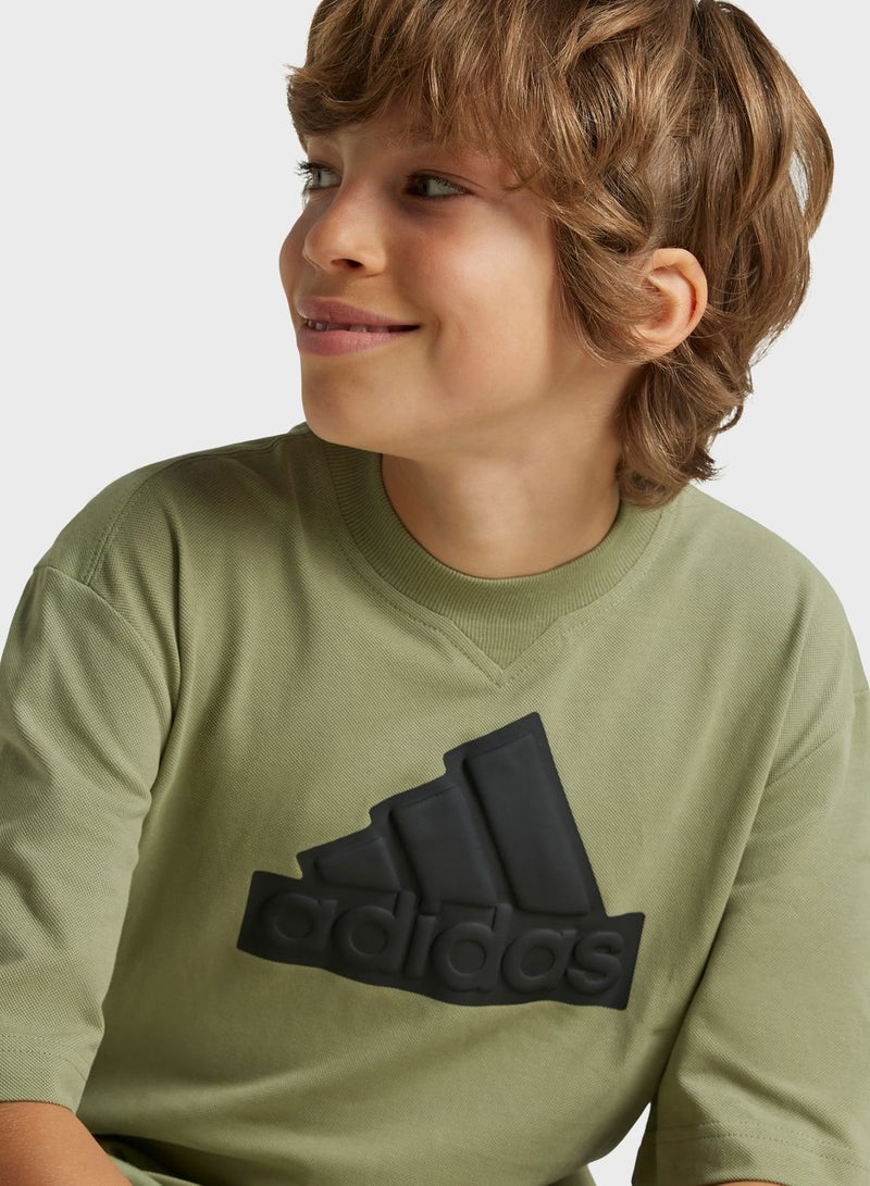 Adidas Youth Future Icon Logo T-Shirt - Image 3