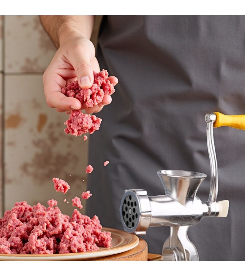 Q H1 Upgraded Convenient Meat Grinder Manual Hand Crank Food Processor Portable Kitchen Tool For Meat And Vegetables No Electricity Required Easy To Clean - Image 2