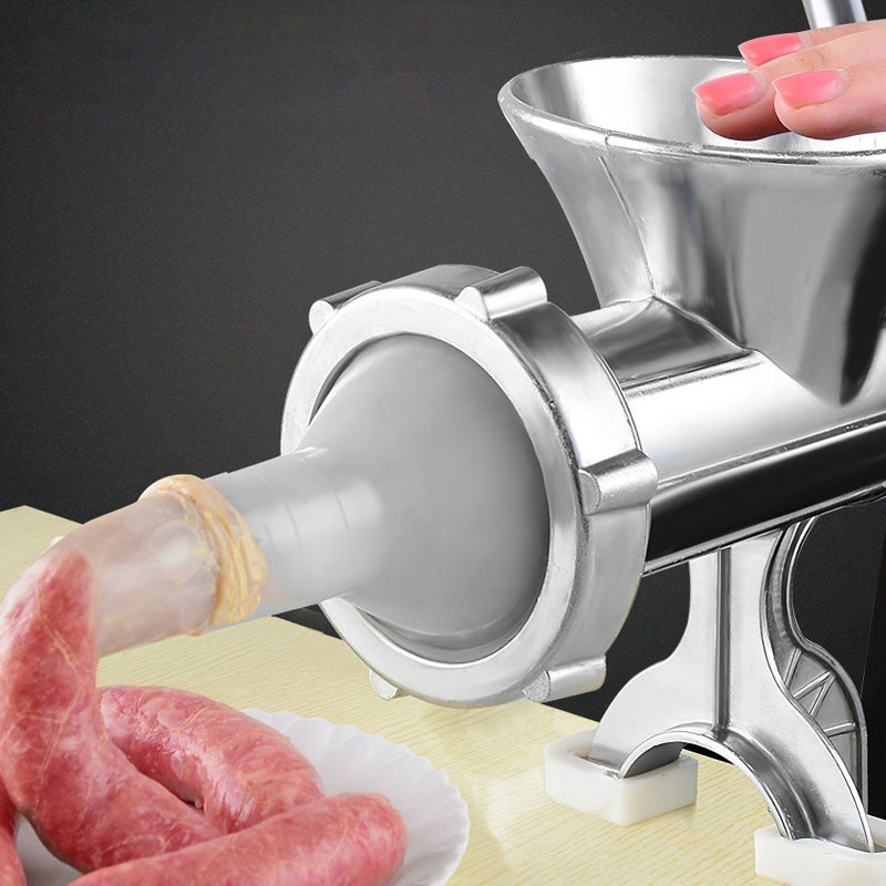 Q H1 Upgraded Convenient Meat Grinder Manual Hand Crank Food Processor Portable Kitchen Tool For Meat And Vegetables No Electricity Required Easy To Clean - Image 5