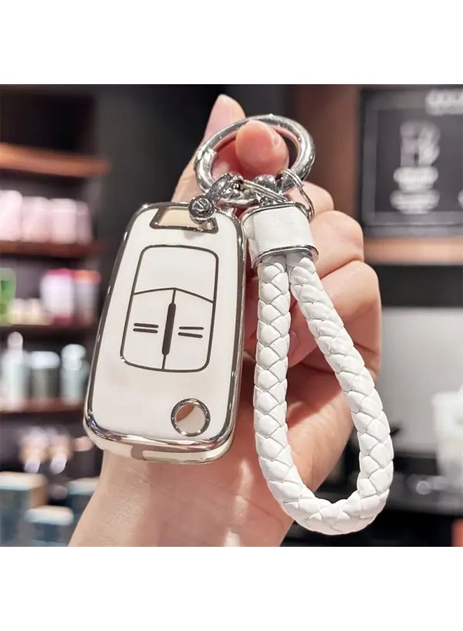 غلاف مفتاح TPU وردي مع سلسلة مفاتيح لأوبل فوكسهول أسترا كورسا إنسيجنيا فيكترا زافيرا سيجنوم - Image 3