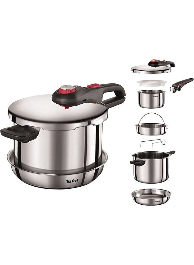Tefal 6 Pieces  Set  Tefal Pressure Cooker Secure Neo 6 Liters Silver Silver - Image 1