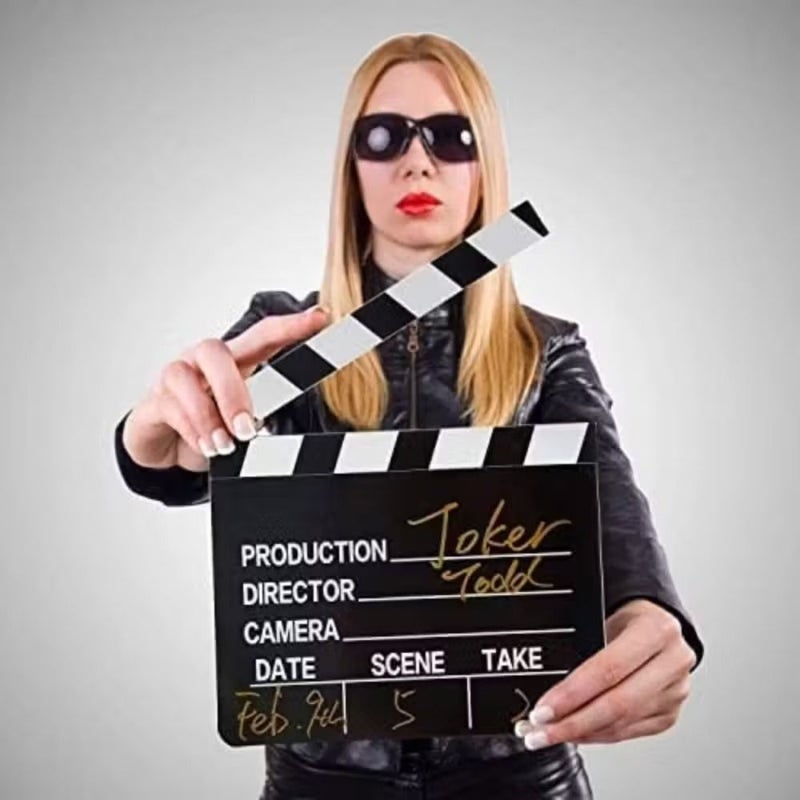 Director Film Shoot Cardboard Slate Prop 1pc For Scene Editing - Image 3