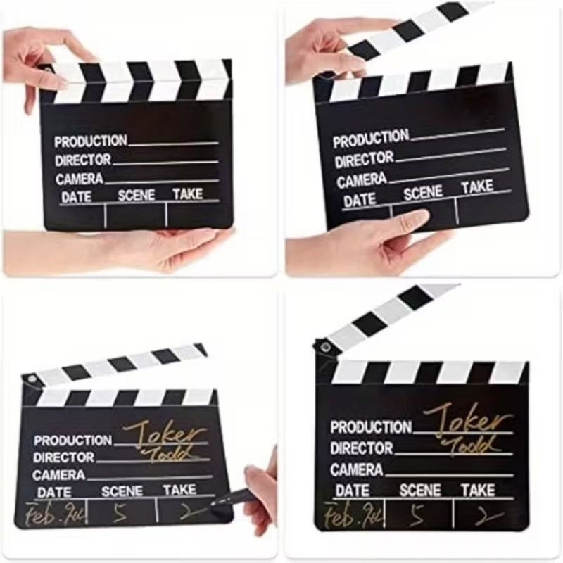 Director Film Shoot Cardboard Slate Prop 1pc For Scene Editing - Image 4