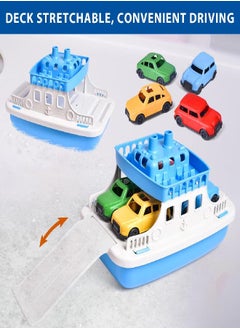 Toy Boat Bath Toys for Toddlers with 4 Mini Car Toys, Kids Water Toys Ferry Boat for Bathtub Bathroom Pool Beach Toys, Birthday Gifts - pzsku/Z502D66B571F946B890E7Z/45/_/1686916945/80247485-a4df-4509-b139-27e05346d376