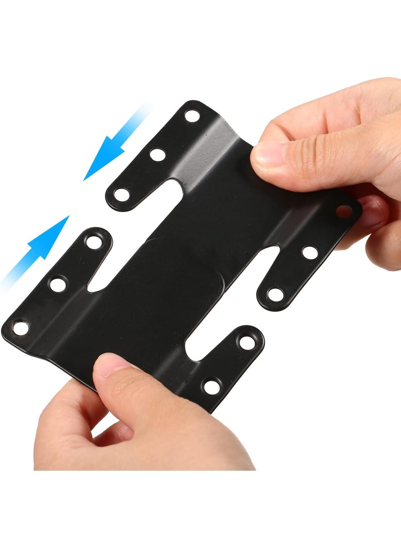 سونسر موصلات أريكة مقطعية، حوامل أثاث معدنية مكونة من 4 قطع مع براغي، أسود - Image 3