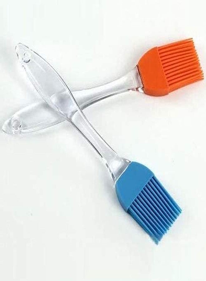 skyeel Flat Pastry Brush | Multi-Purpose Silicone Durable Easy Use | Oil Cooking Brush for Grilling, Tandoor, Cooking, Baking, BBQ | Brush for Cooking | Cooking Tools | Multicolor (5) - Image 1