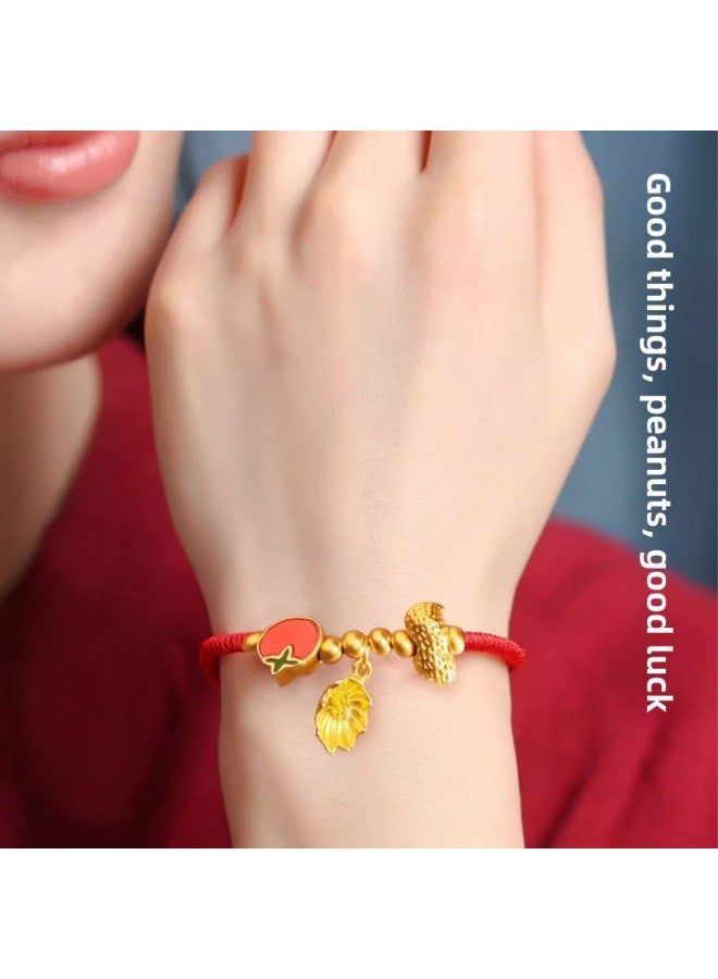 Children's Good Luck Full Gold Bracelet Archaeological Digging Toy Blind Box With Tools Gift Box Suit Girl's Year Gift-Color:Good Luck Full Gold Bracelet Archaeological Toys [pink Gift Box Version]  - Image 4