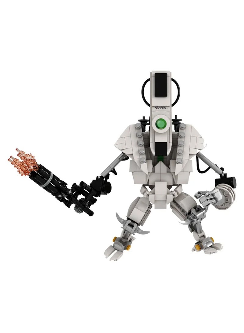 Furtey Skibidi Toilet Man Toy Building Blocks 540 Pcs Multiverse Big Point Reading Robot Toy Ideas Toys Battle Horror Game Model Ideas Toys Gifts for Adult & Kids  - Image 1