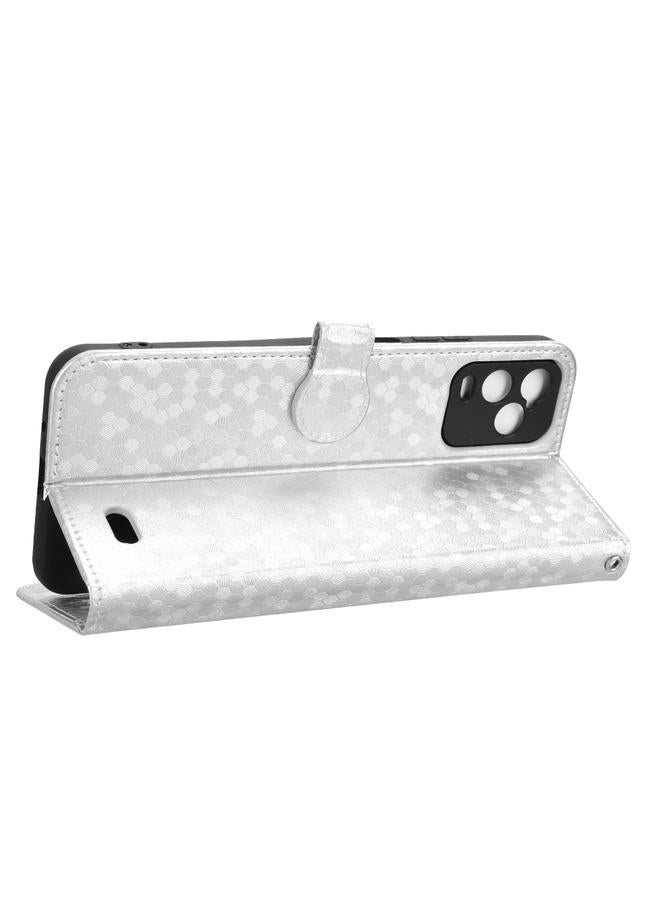 Zaboon Case For BLU View 5 Pro Honeycomb Dot Texture Leather Phone Case  - Image 5