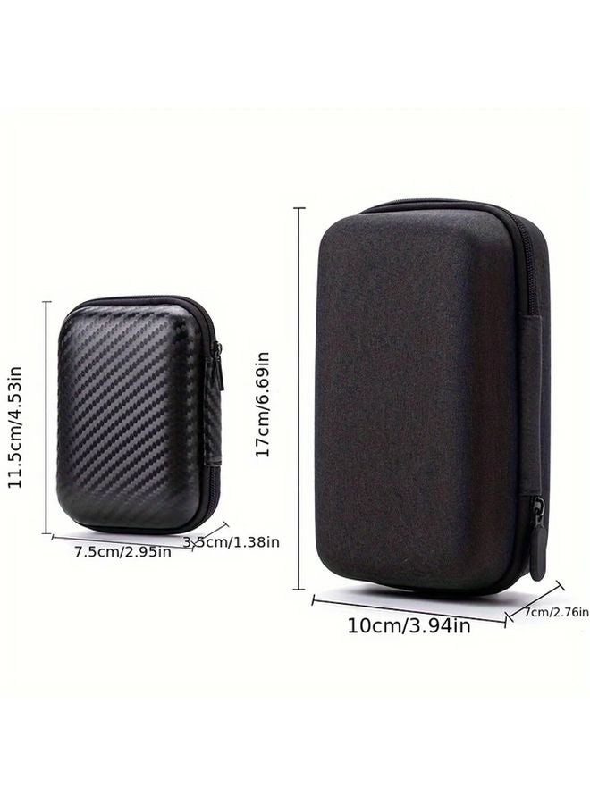 Black EVA Hard Shell Storage Case For HDD Earphones Power Bank Accessories - Image 3