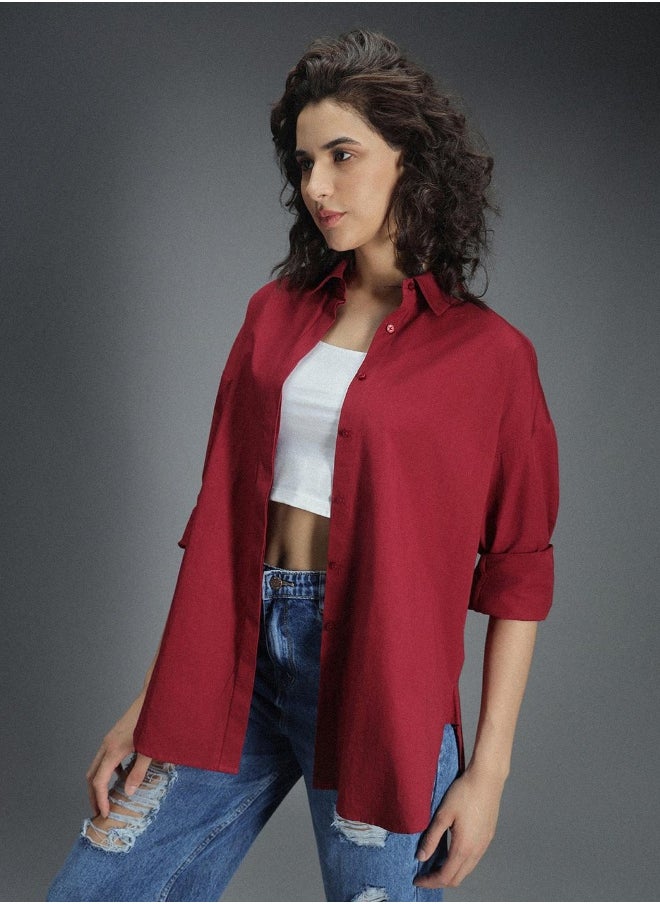 HIGH STAR Women Red Shirts  - Image 1